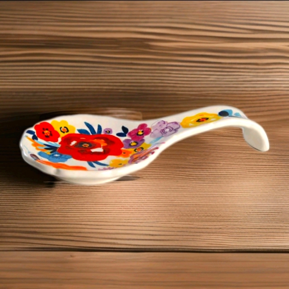 Pioneer Woman “Flea Market” Spoon Rest – Farmhouse Floral Charm 2015